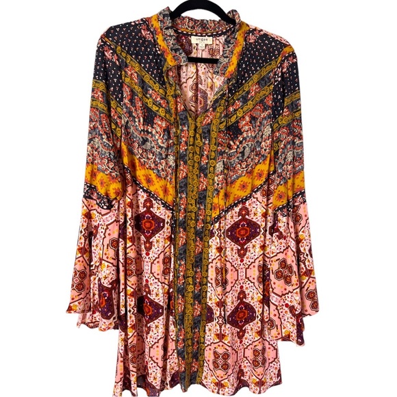 Umgee Daydream Believer Boho Festival Dress Size Small - Picture 3 of 7